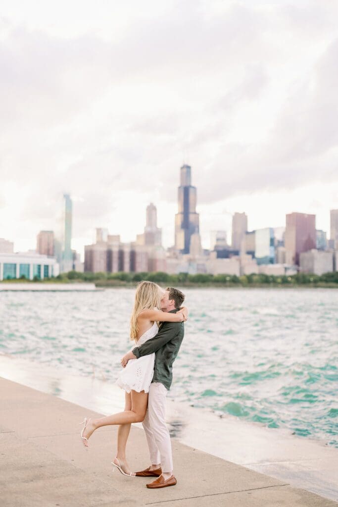 Chicago Engagement Photos at Museum Campus