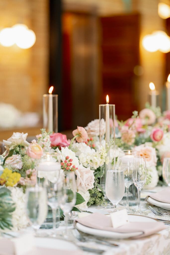 cafe brauer wedding table decorations