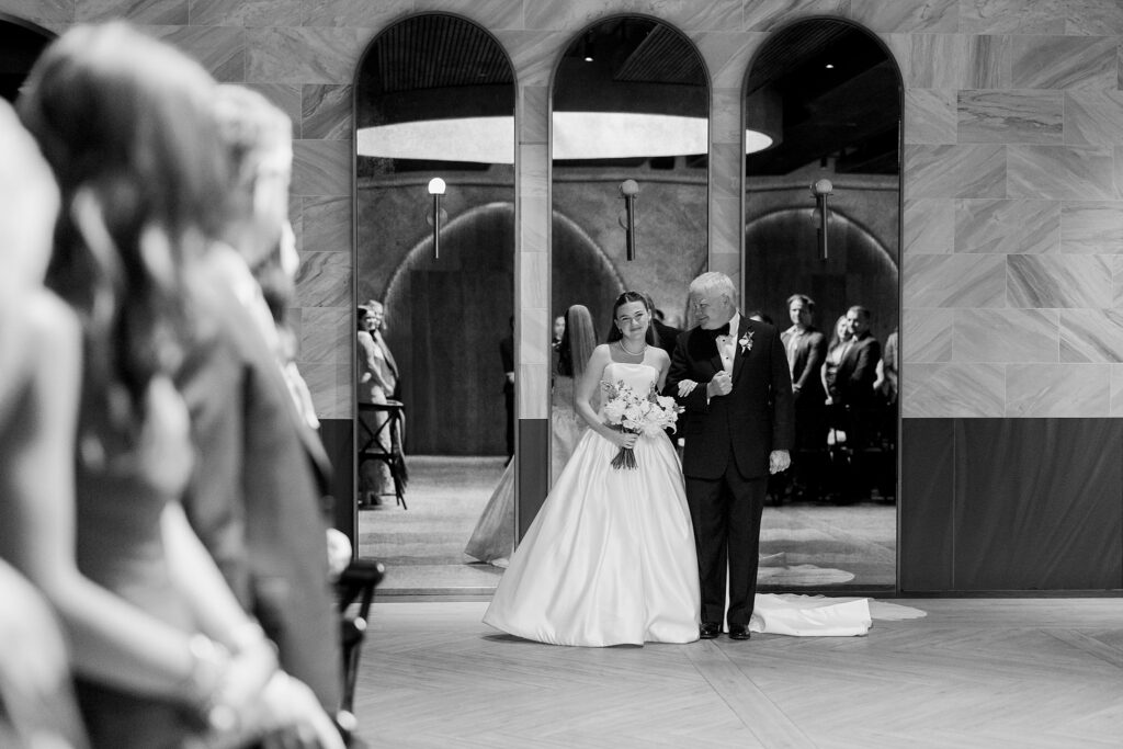 indoor ceremony at Chicago Winery Wedding