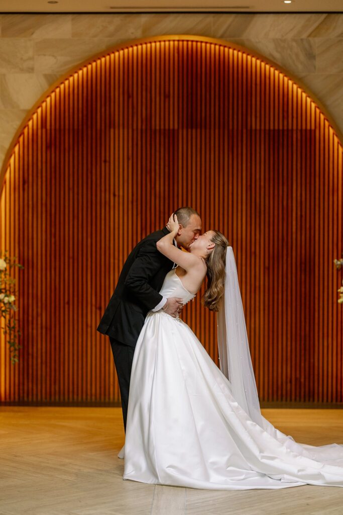 indoor ceremony at Chicago Winery Wedding
