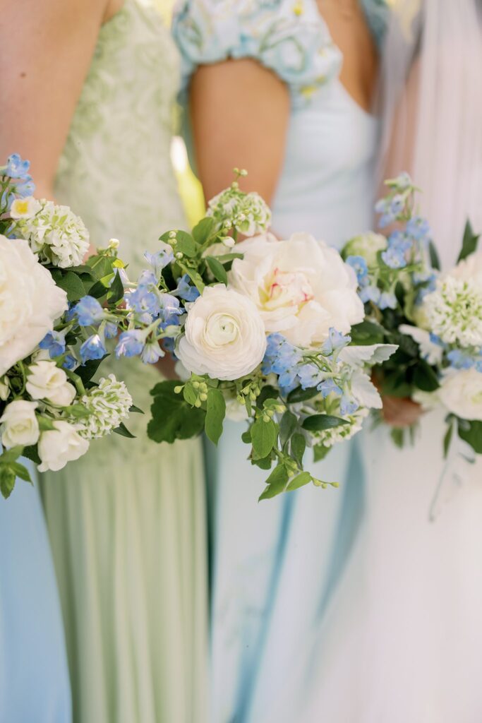 summer bridesmaid bouquets for stonebridge country club wedding