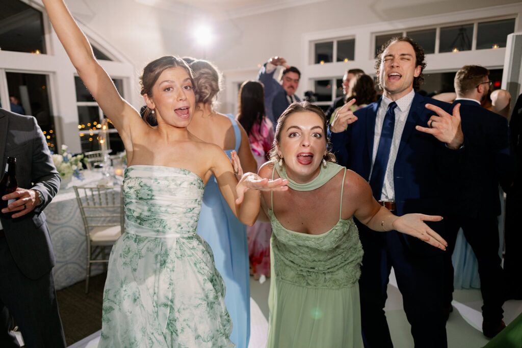 wedding guests on dance floor at stonebridge country club wedding