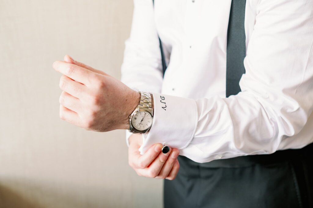custom groom's shirt for stonebridge country club wedding