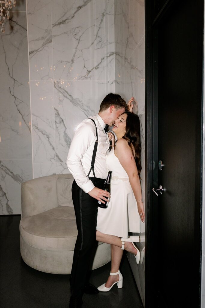 bride and groom at the dalcy wedding