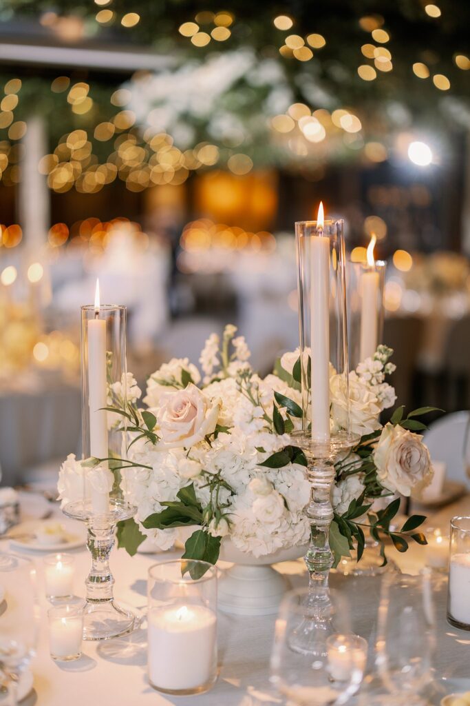 floral centerpiece at the dalcy wedding