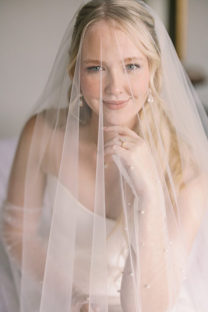 bridal portraits before Garfield Park Conservatory Wedding